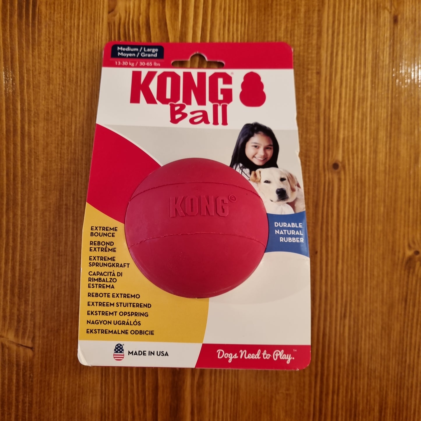 Hundespielzeug KONG Ball, M-L