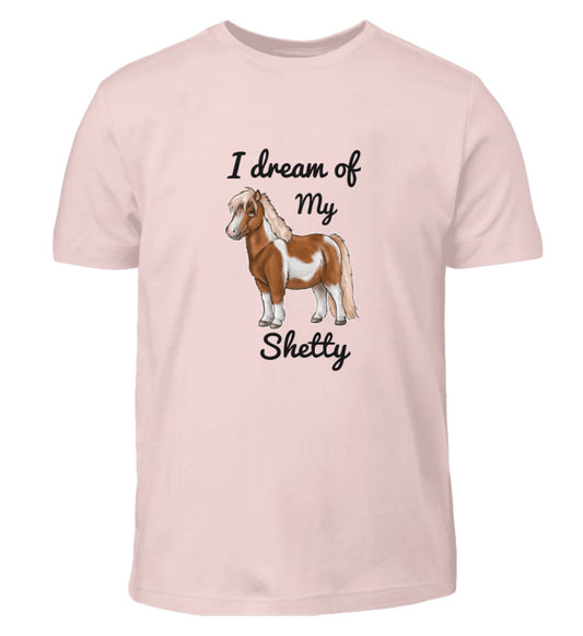 Kinder Shirt "I dream of my shetty" Pink Sixties-5823