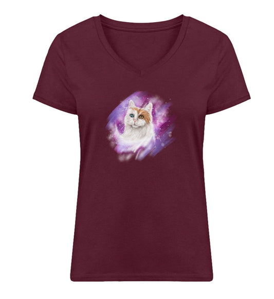 Aquarell Galaxy Cat, (gefleckt)  - Stella Evoker T-Shirt ST/ST