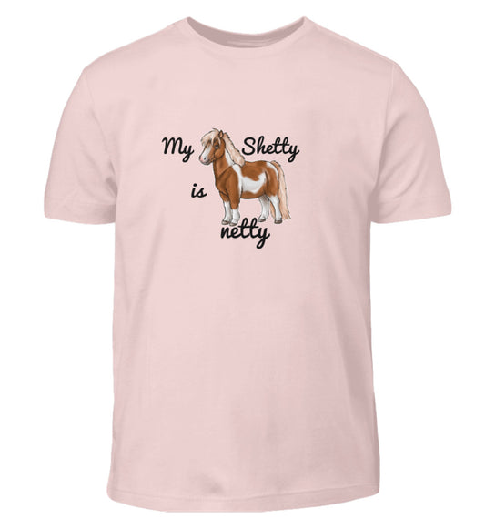 Kinder Shirt My Shetty is netty Pink Sixties-5823