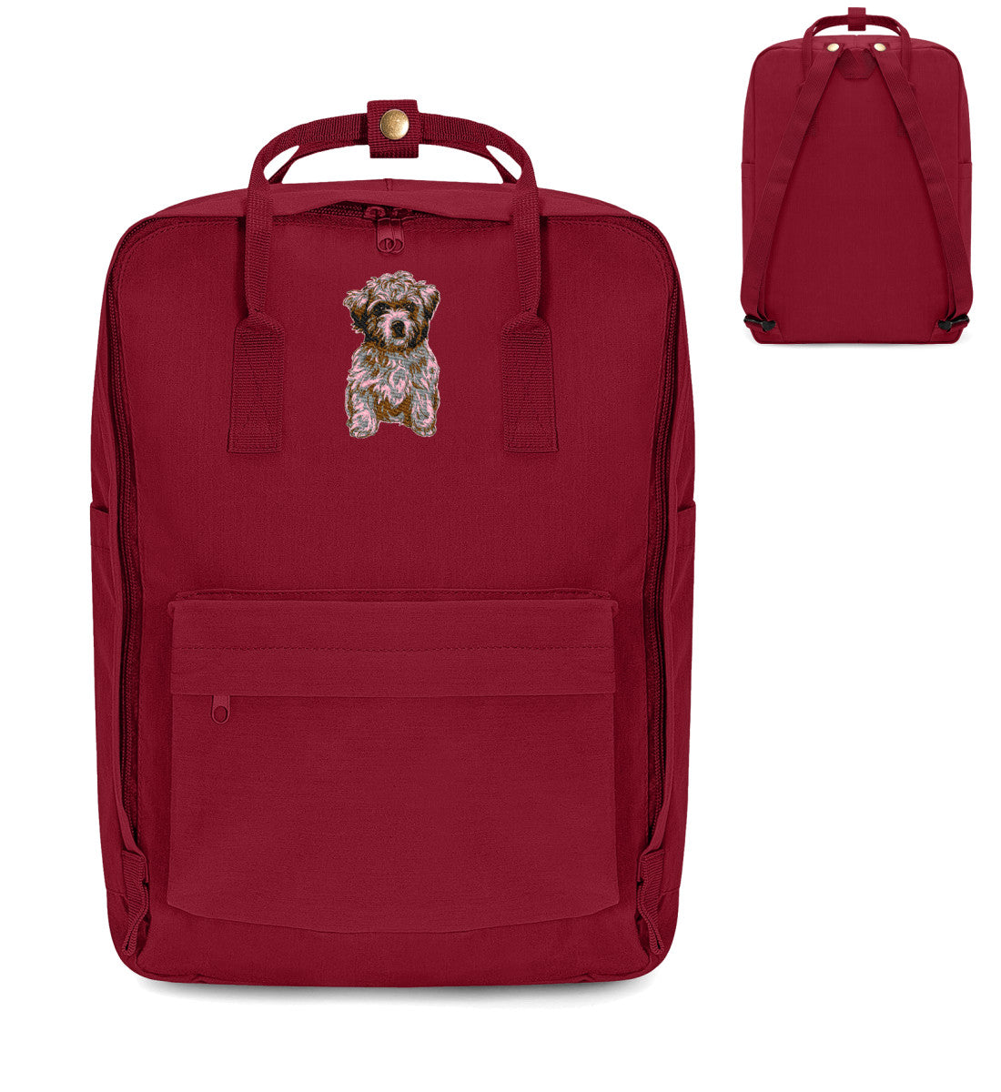 Rucksack mit Bolonka Zwetna Stick Garnet Red-7173